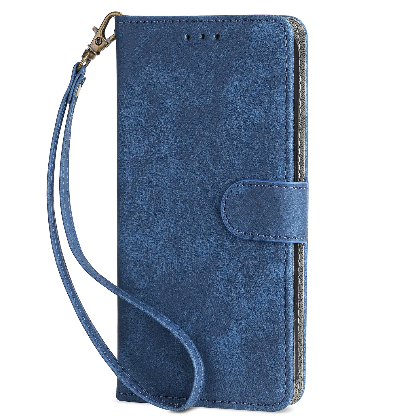 For Xiaomi Redmi Note 13 4G Wallet Leather Case Phone Cover RFID Blocking Protection - Blue