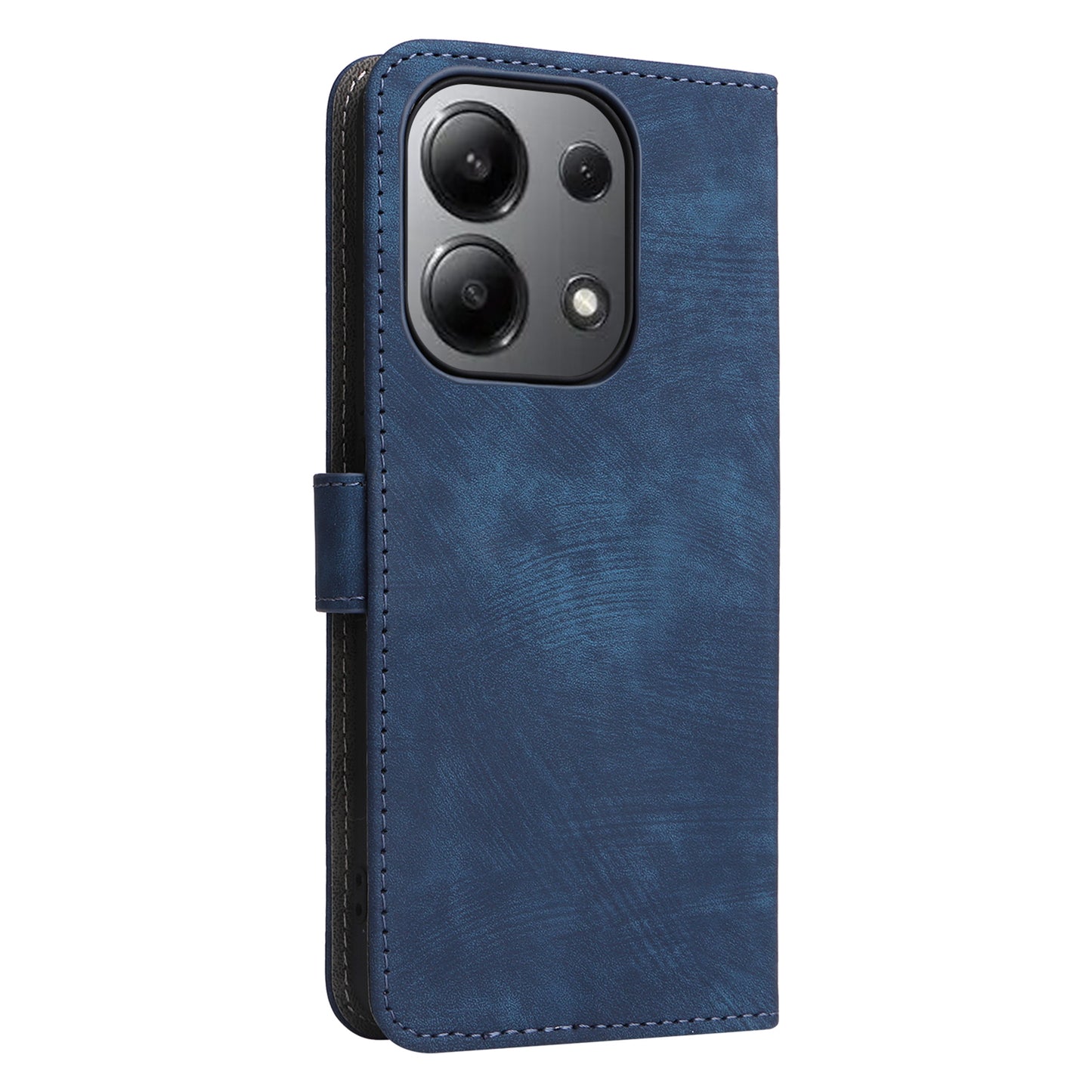 For Xiaomi Redmi Note 13 4G Wallet Leather Case Phone Cover RFID Blocking Protection - Blue