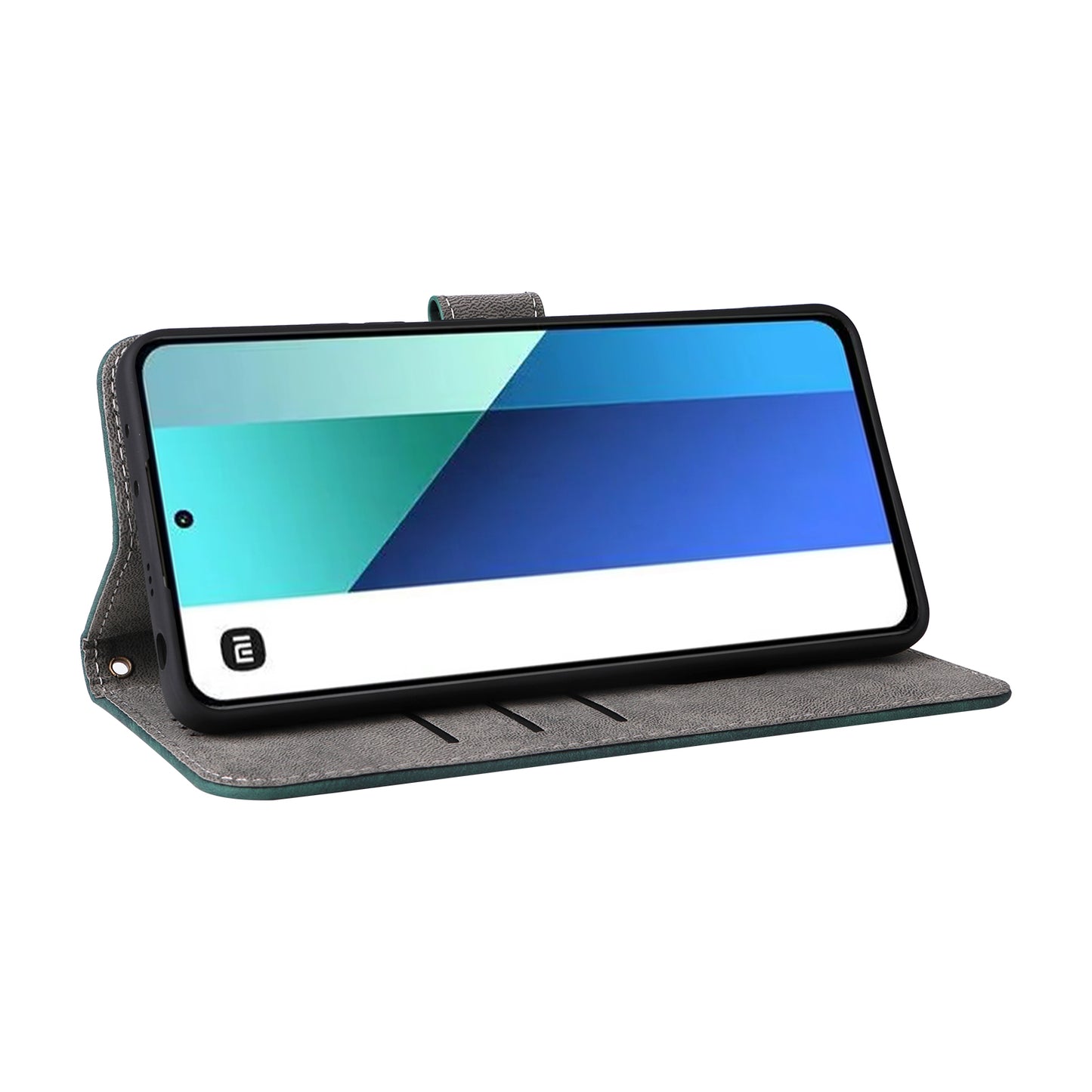 For Xiaomi Redmi Note 13 4G Wallet Leather Case Phone Cover RFID Blocking Protection - Green