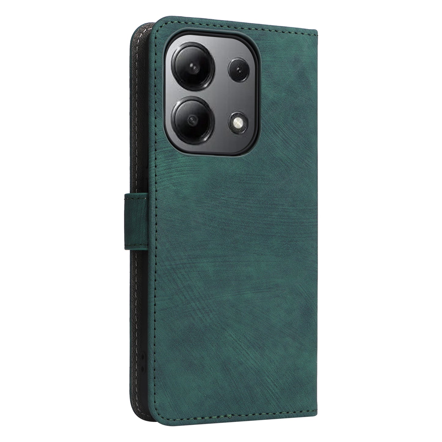 For Xiaomi Redmi Note 13 4G Wallet Leather Case Phone Cover RFID Blocking Protection - Green