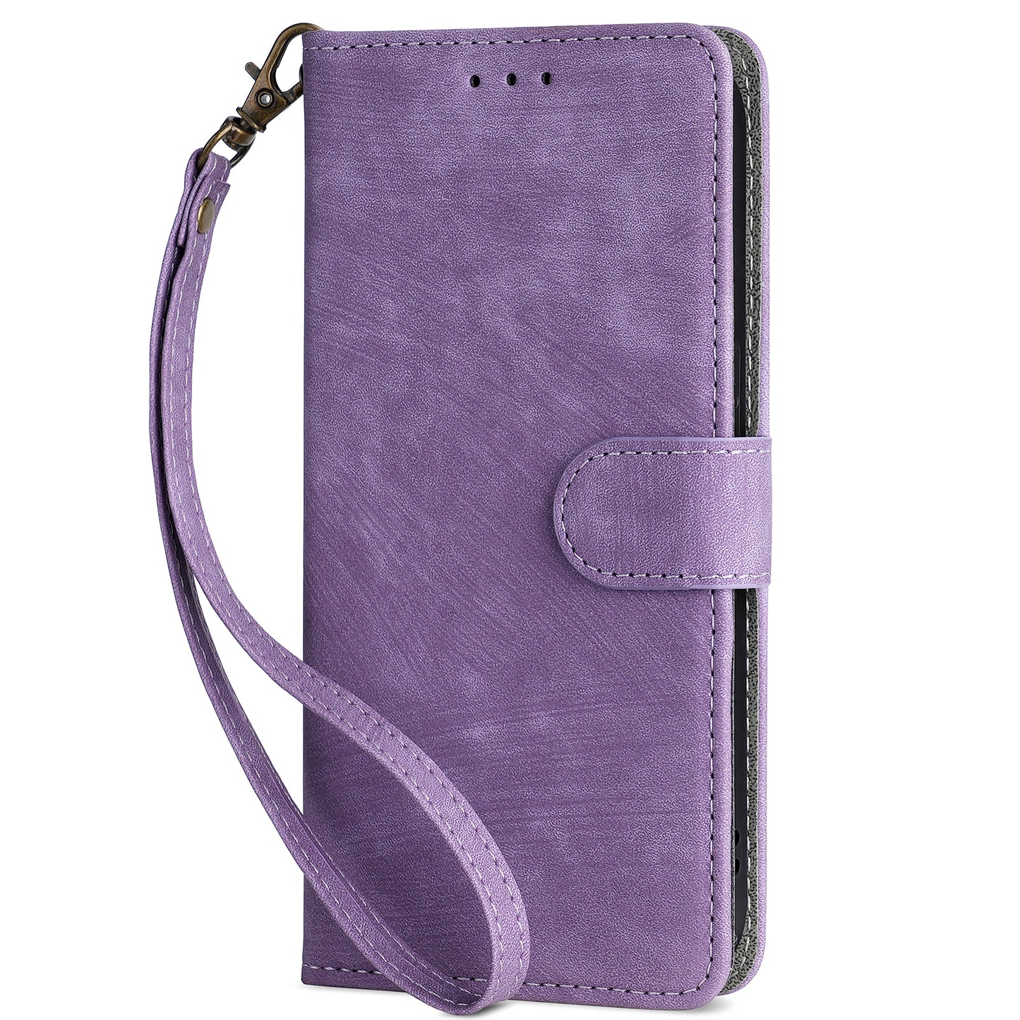 For Xiaomi Redmi Note 13 4G Wallet Leather Case Phone Cover RFID Blocking Protection - Purple