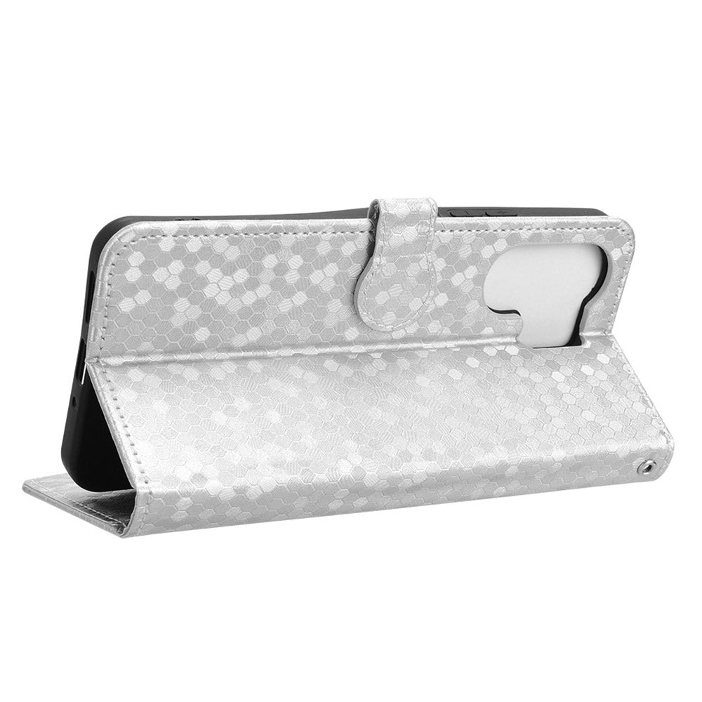 For Xiaomi Redmi 13C 5G / 4G / Poco C65 4G / Redmi Note 13R 5G Case Wallet Leather Flip Cover - Silver