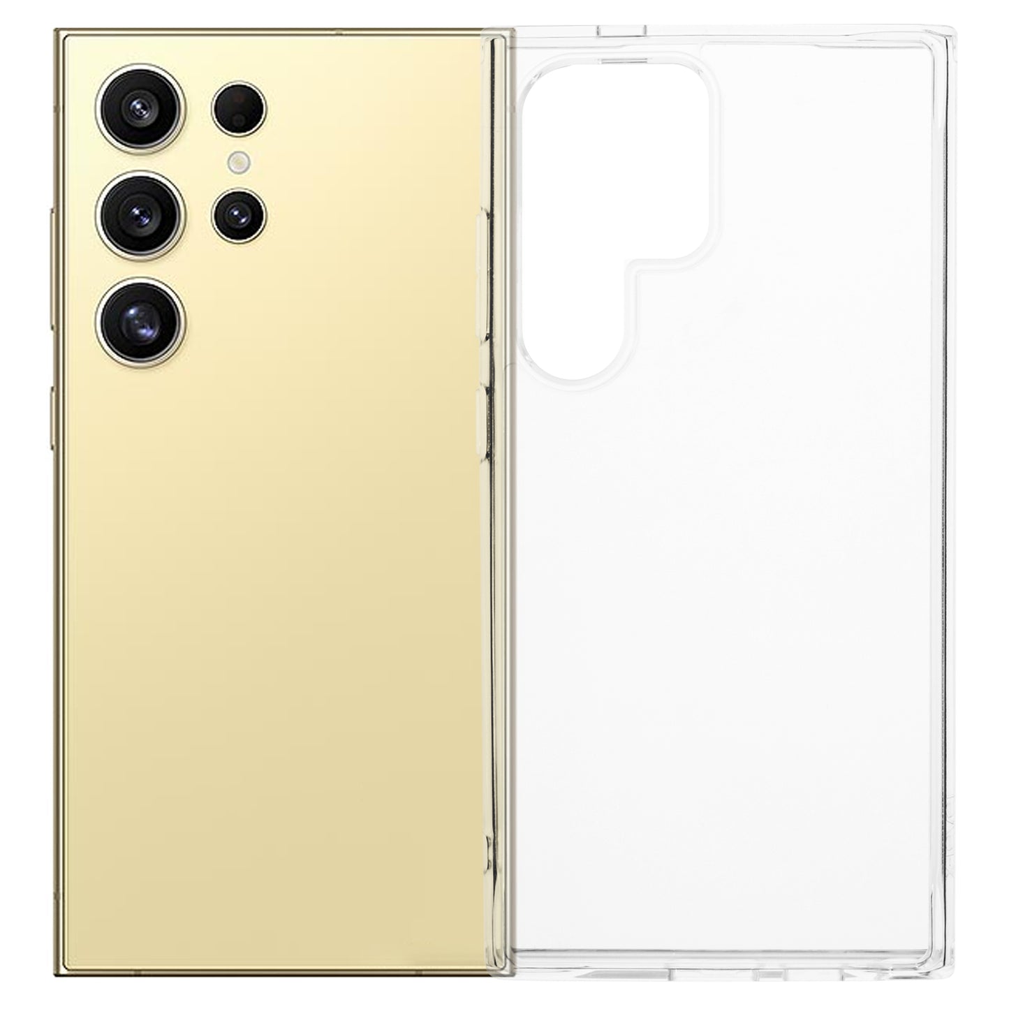 X-LEVEL For Samsung Galaxy S24 Ultra Case Transparent PC + TPU Slim-Fit Protective Cover
