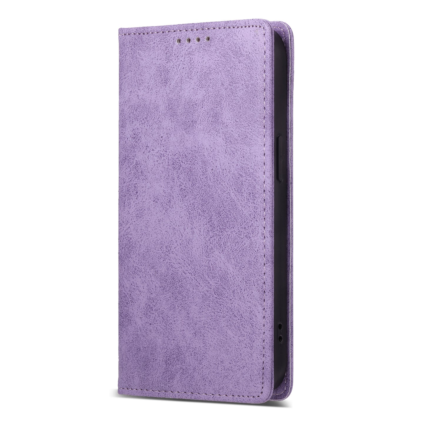 DF-05 For Xiaomi Redmi Note 13 4G Wallet Case Magnetic Auto Colsing Phone Cover - Purple