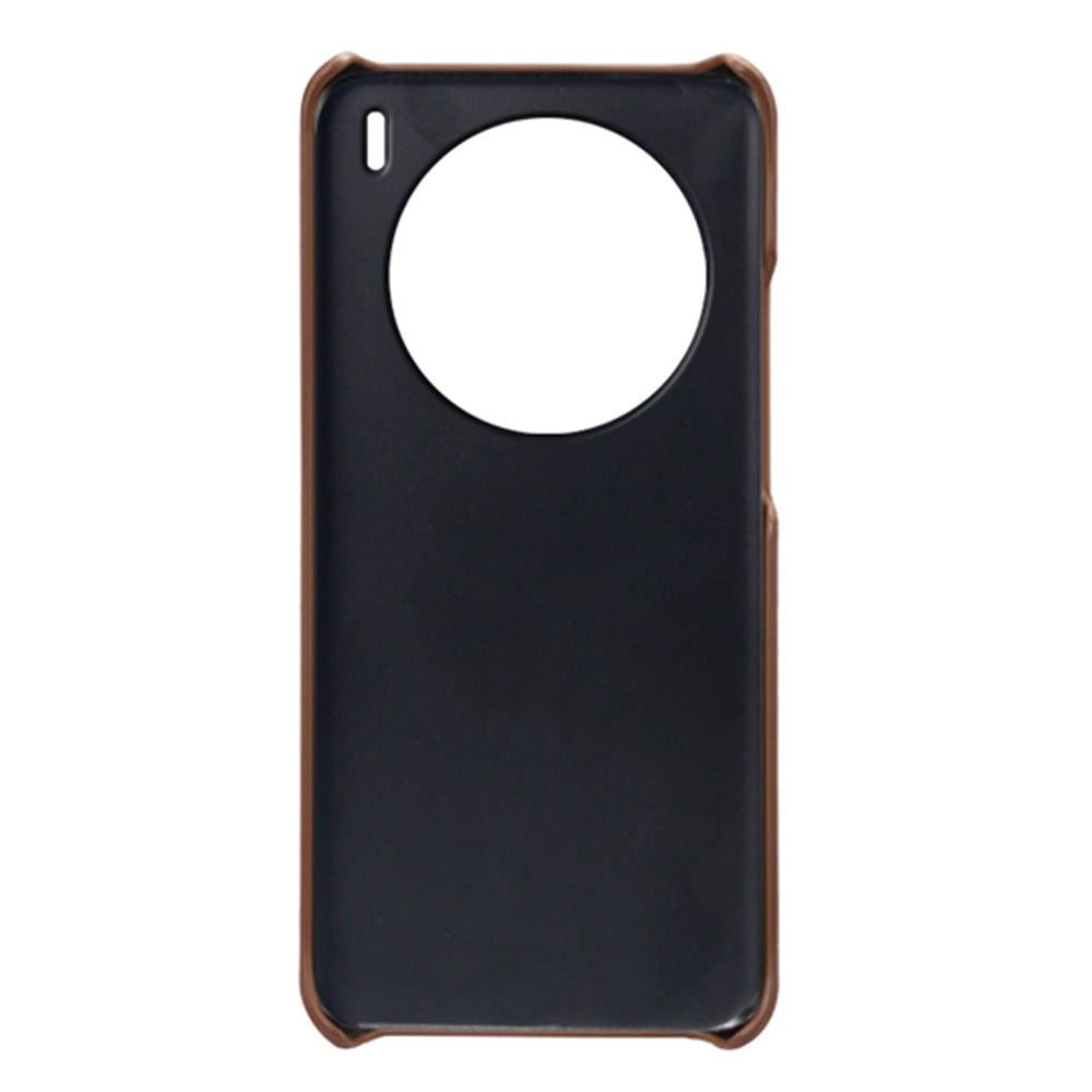 For vivo X100 Pro 5G Case Calf Texture Anti-scratch Hard Phone Cover - Brown