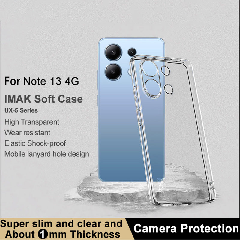 IMAK UX-5 Series For Xiaomi Redmi Note 13 4G Phone Case Soft TPU Slim Cover