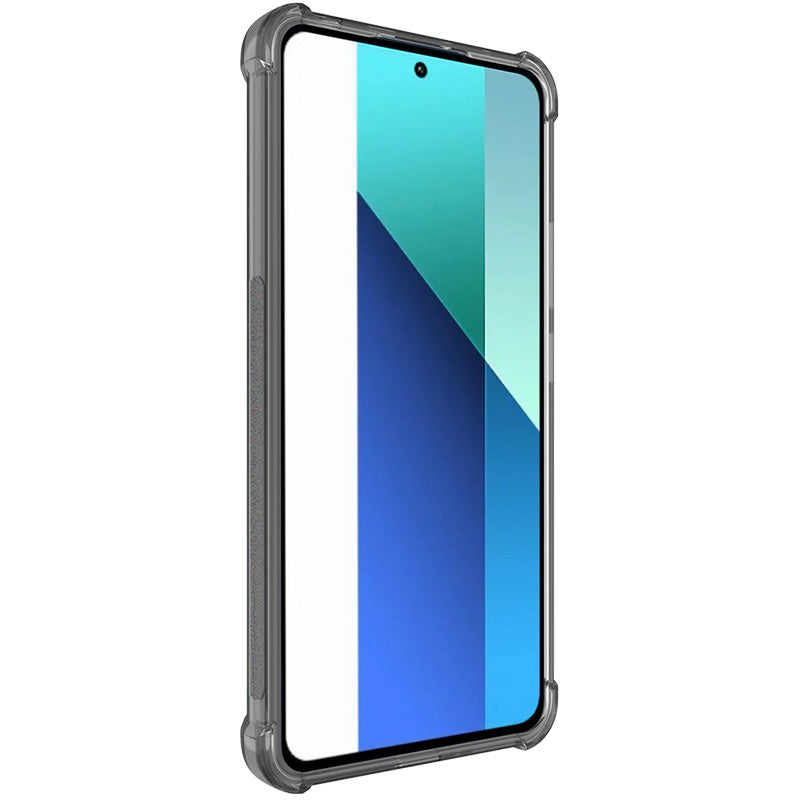 IMAK For Xiaomi Redmi Note 13 4G Back Case Scratch-proof TPU Phone Cover - Transparent Black