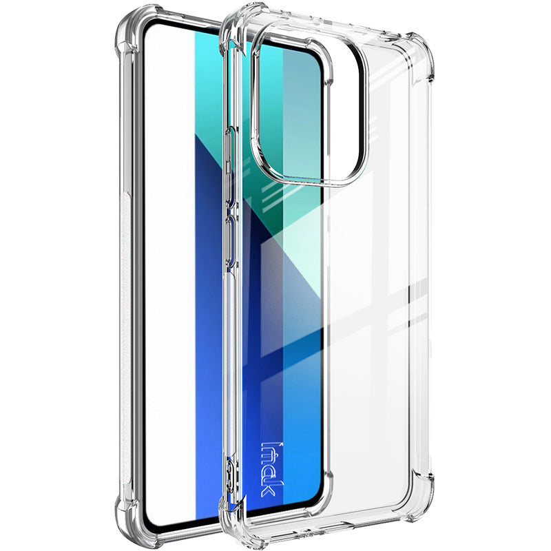 IMAK For Xiaomi Redmi Note 13 4G Back Case Scratch-proof TPU Phone Cover - Transparent