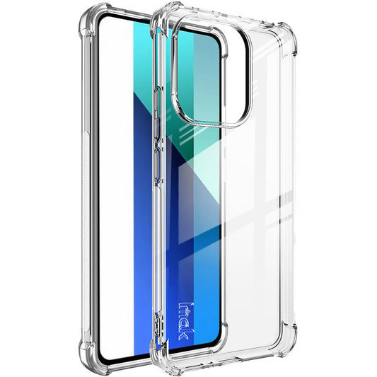 IMAK For Xiaomi Redmi Note 13 4G Back Case Scratch-proof TPU Phone Cover - Transparent