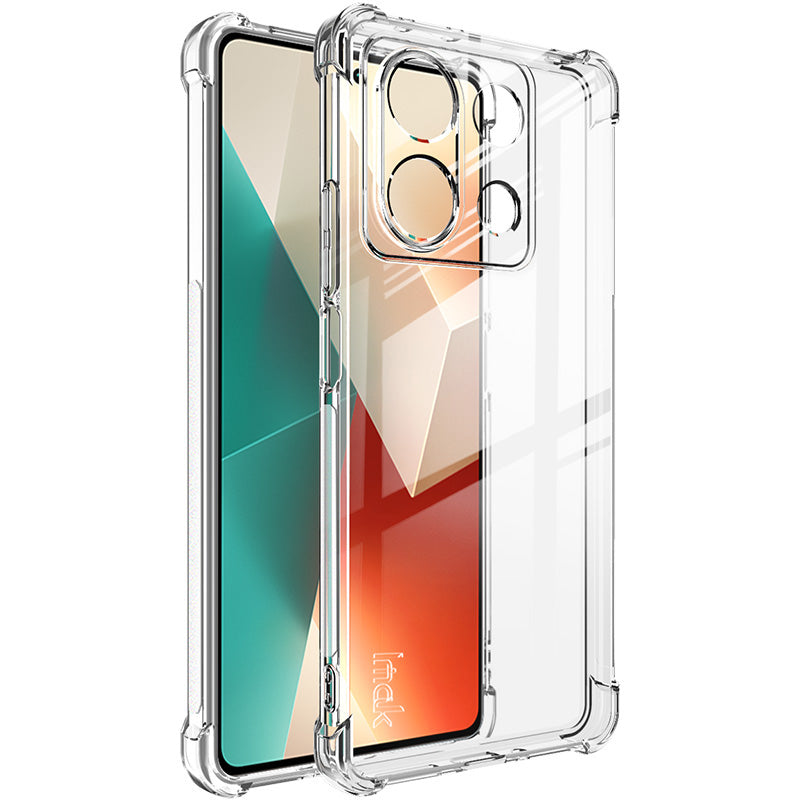 IMAK For Xiaomi Redmi Note 13 5G Case Drop-resistant TPU Phone Protective Cover - Transparent