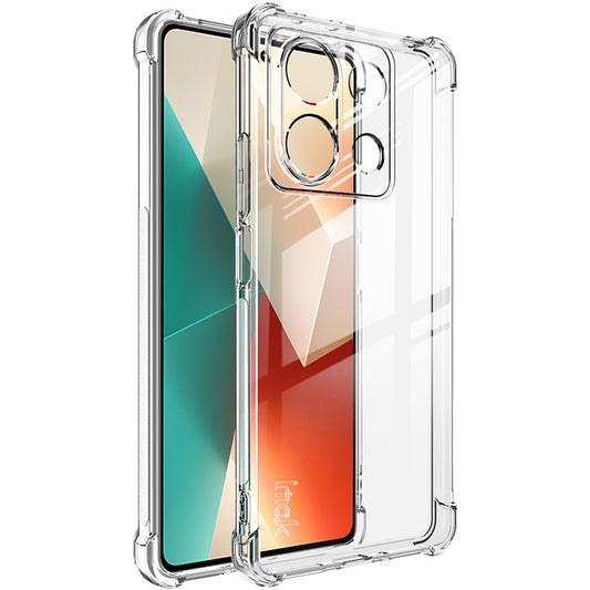 IMAK For Xiaomi Redmi Note 13 5G Case Drop-resistant TPU Phone Protective Cover - Transparent