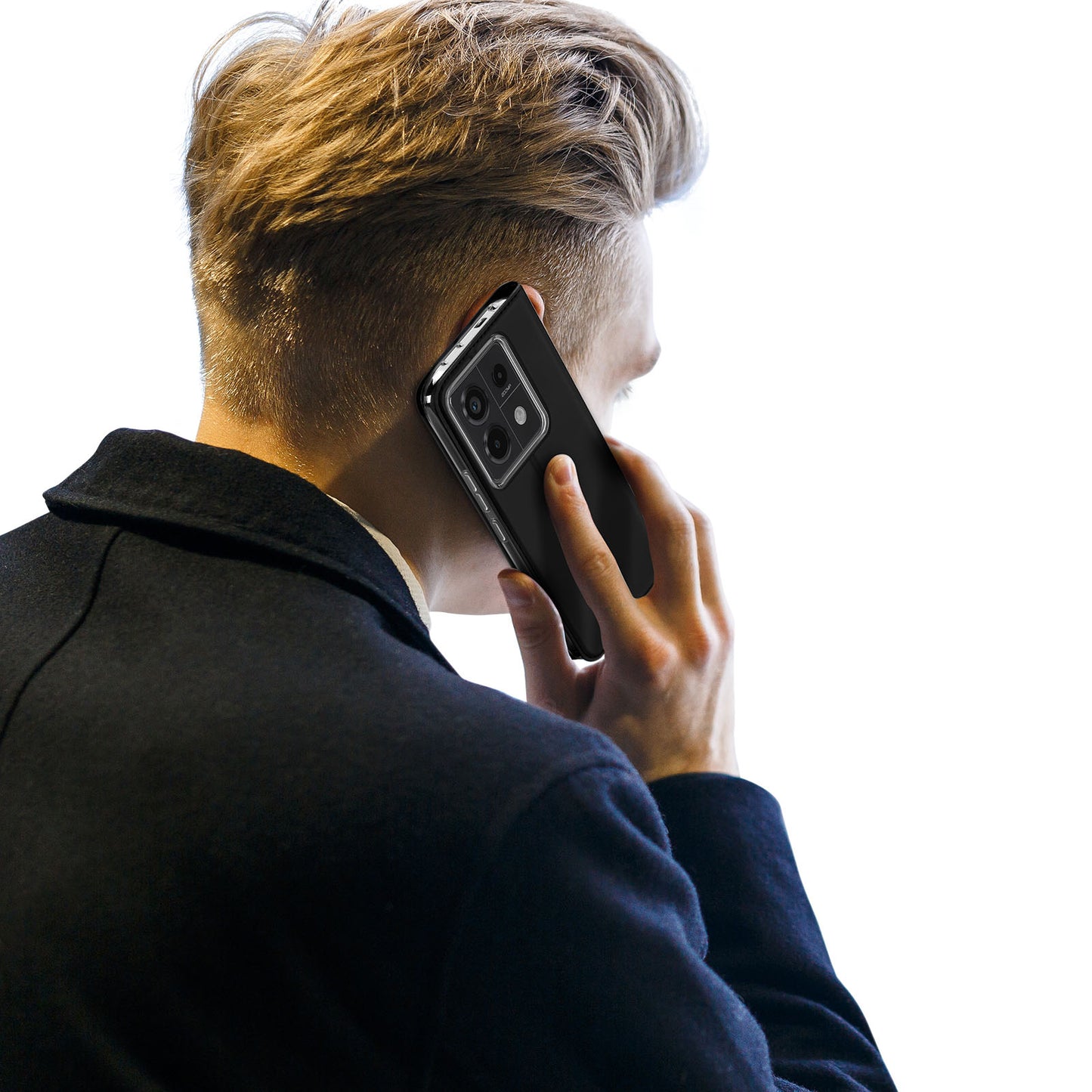 DUX DUCIS Skin Pro Series For Xiaomi Redmi Note 13 Pro 5G / Poco X6 5G Case Leather Flip Stand Card Holder Cover - Black
