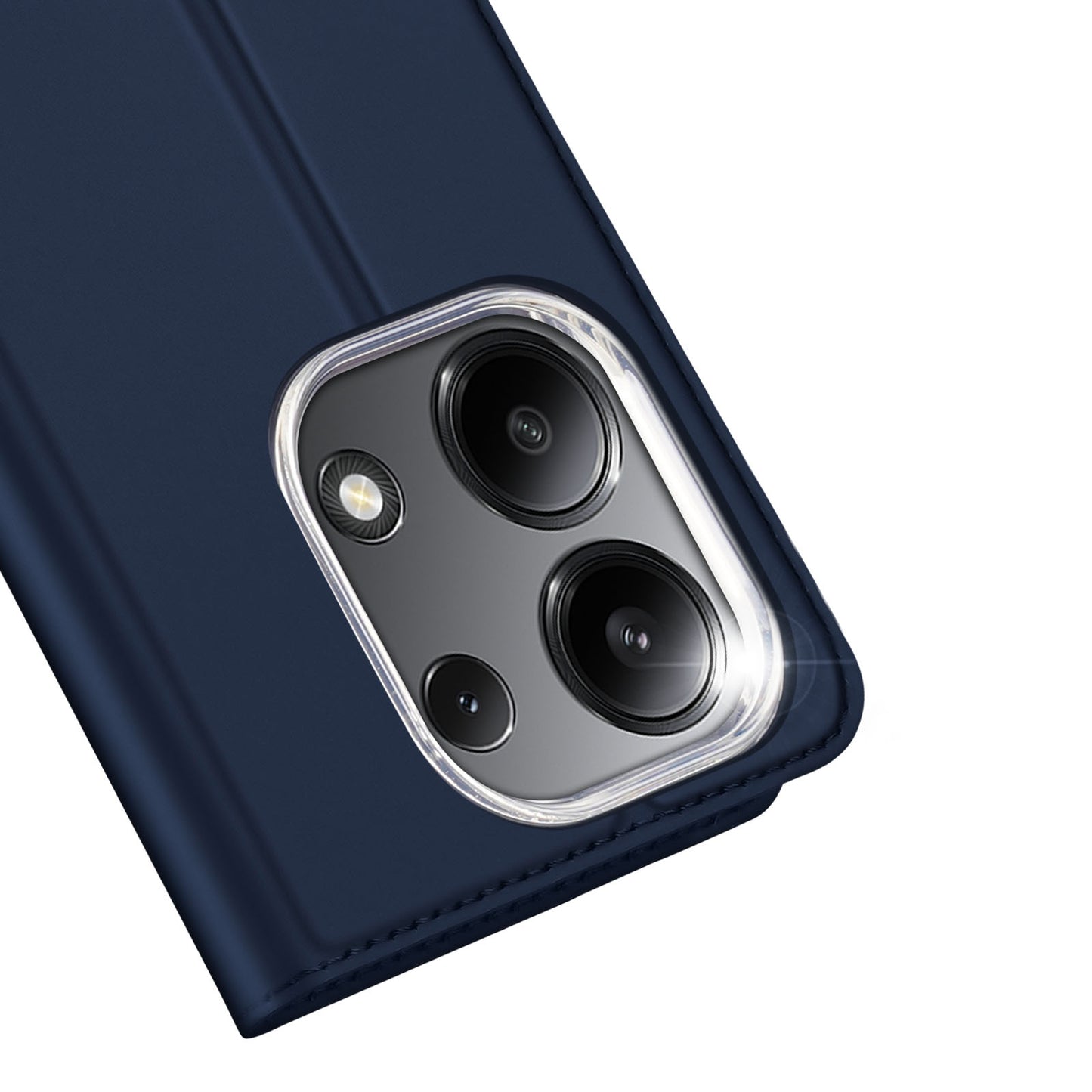 DUX DUCIS Skin Pro Series For Xiaomi Redmi Note 13 4G Case Magnetic Card Slot Phone Protector - Blue
