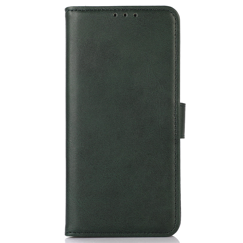 For Xiaomi Redmi Note 13 Pro 4G / Poco M6 Pro 4G Case PU Leather Phone Cover Cowhide Texture - Green