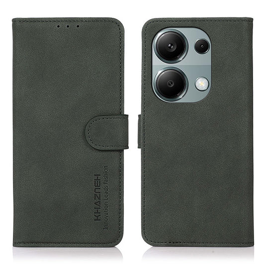 KHAZNEH For Xiaomi Redmi Note 13 Pro 4G / Poco M6 Pro 4G Case PU Leather Wallet Folio Phone Cover - Green