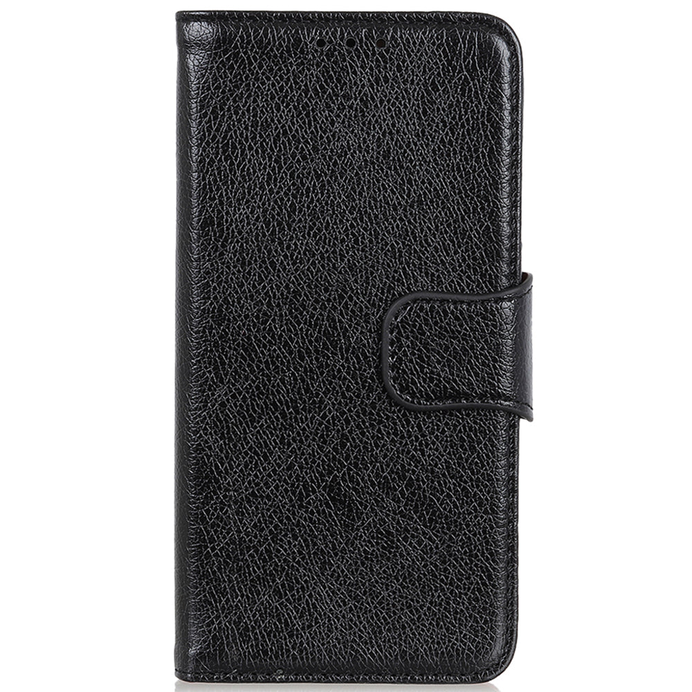 For Xiaomi Redmi Note 13 Pro 4G / Poco M6 Pro 4G Case Split Leather Wallet Card Holder Stand Phone Cover - Black