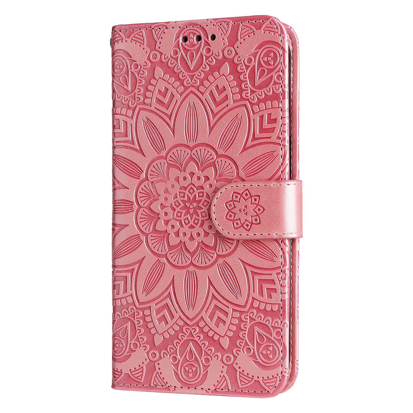 For Xiaomi Redmi Note 13 Pro 4G / Poco M6 Pro 4G Magnetic Phone Case Leather Imprinted Cover - Pink