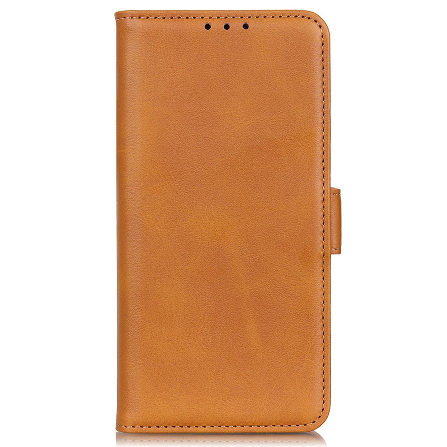 For Xiaomi Redmi Note 13 4G Leather Case Stand Magnetic Closure Flip Cover - Yellow
