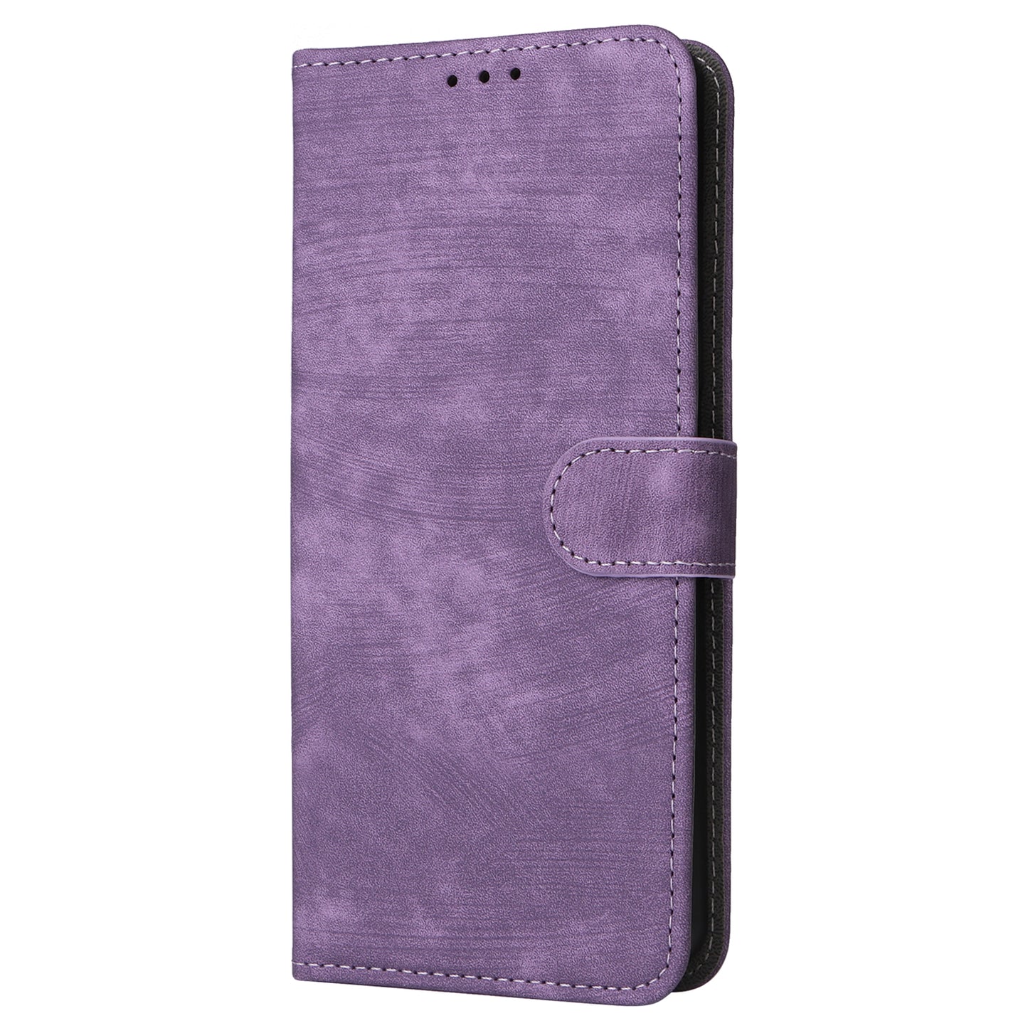For Xiaomi Redmi Note 13 Pro 4G / Poco M6 Pro 4G Case with Strap RFID Blocking PU Leather Cover Stand - Purple