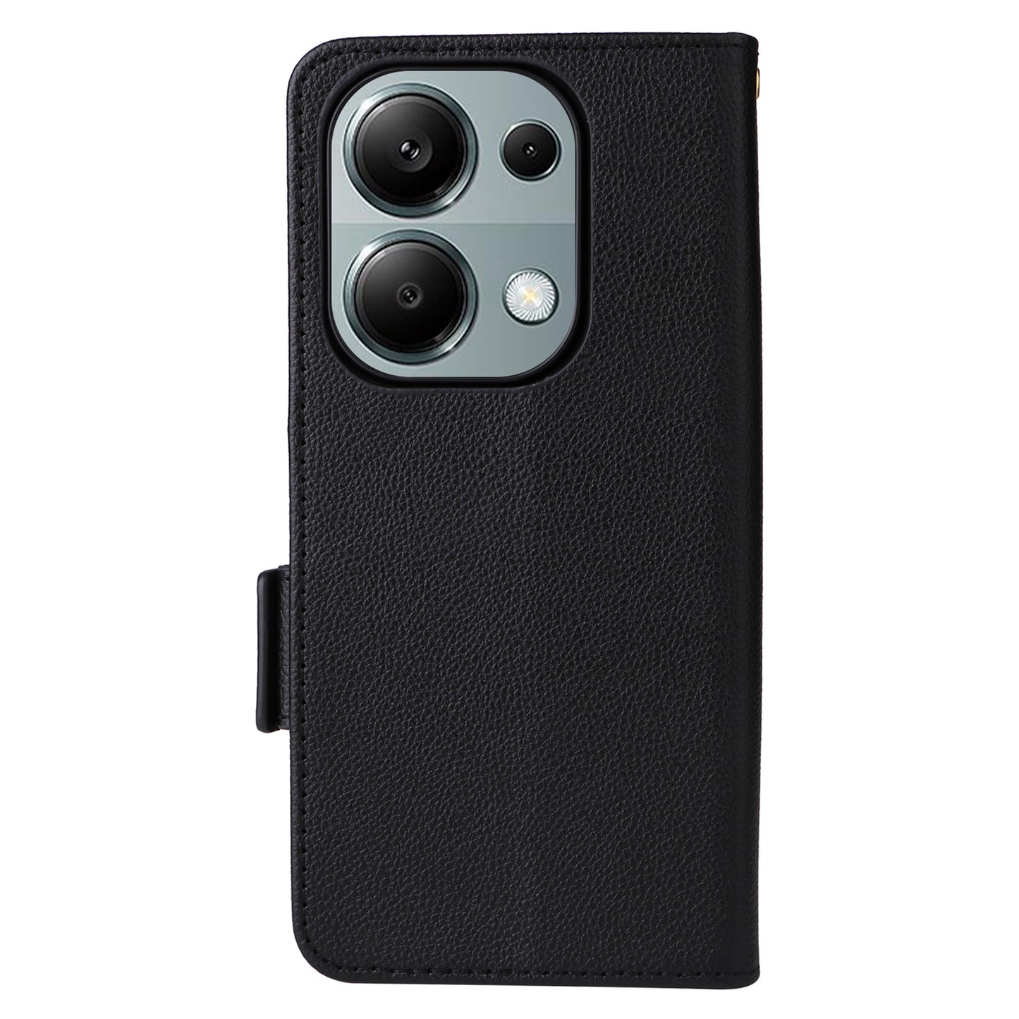 For Xiaomi Redmi Note 13 Pro 4G / Poco M6 Pro 4G Case Wallet Protective Folio Cover - Black