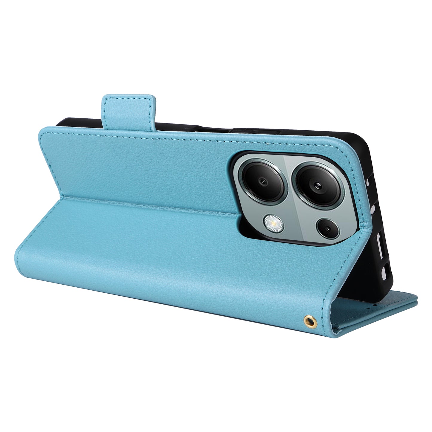 For Xiaomi Redmi Note 13 Pro 4G / Poco M6 Pro 4G Case Wallet Protective Folio Cover - Baby Blue