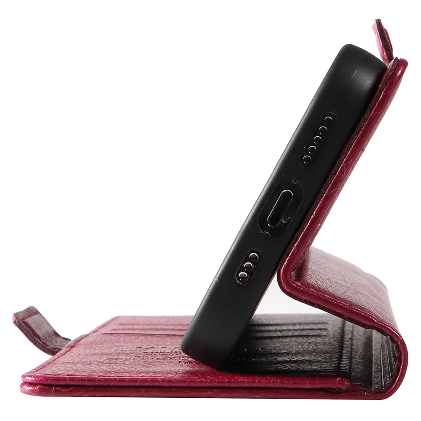 YIKATU YK-007 For Xiaomi Redmi Note 13 Pro 4G / Poco M6 Pro 4G Case Wallet Leather Phone Cover - Wine Red