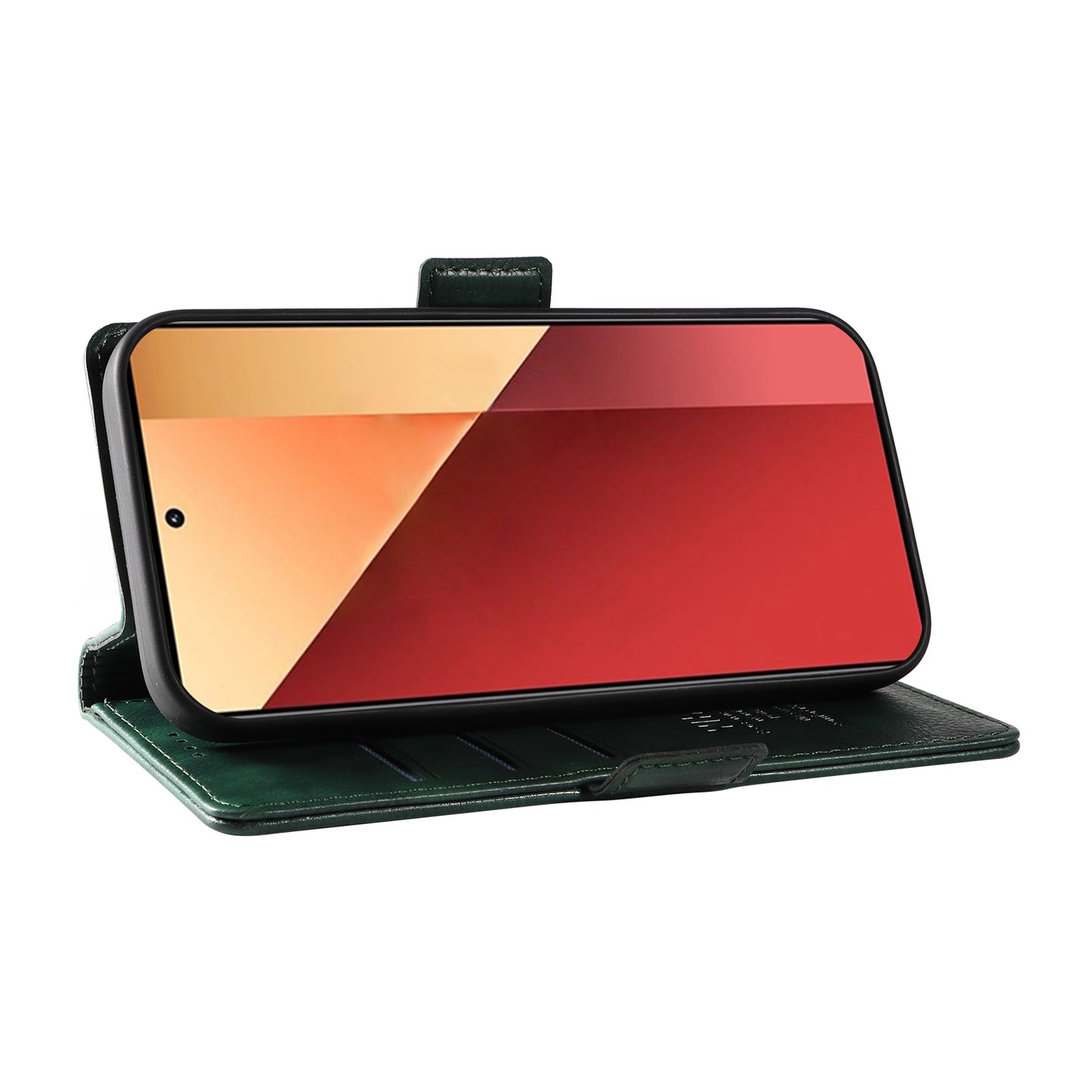 YIKATU YK-007 For Xiaomi Redmi Note 13 Pro 4G / Poco M6 Pro 4G Case Wallet Leather Phone Cover - Green