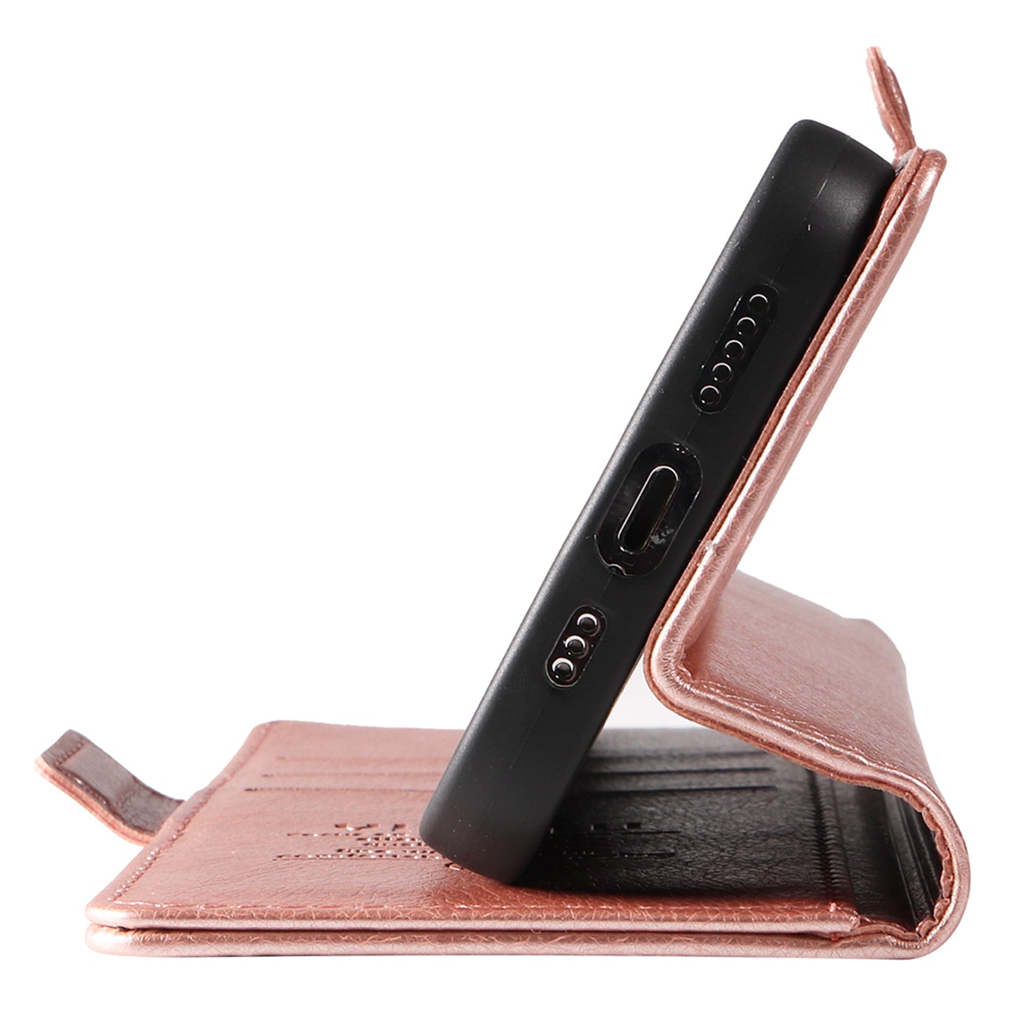 YIKATU YK-007 For Xiaomi Redmi Note 13 Pro 4G / Poco M6 Pro 4G Case Wallet Leather Phone Cover - Rose Gold