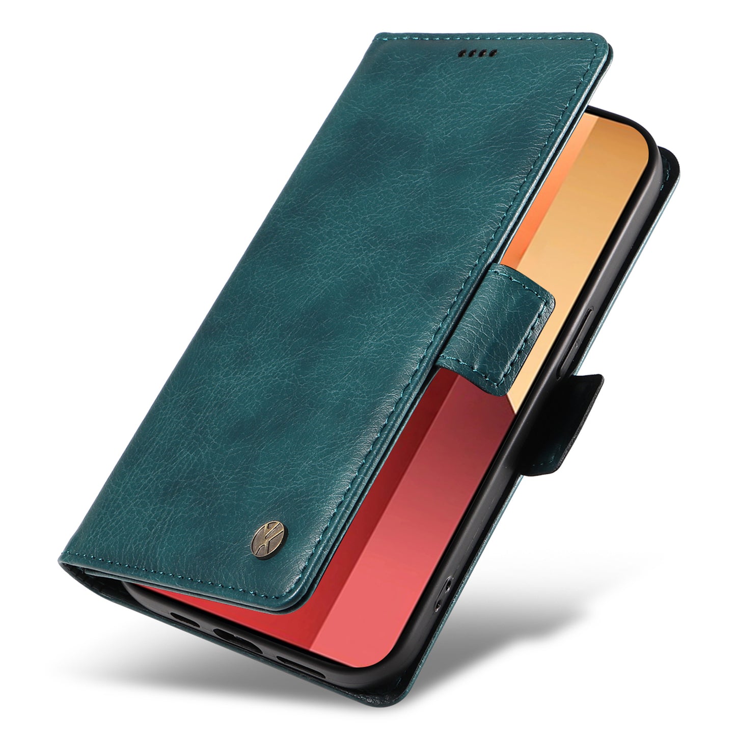 YIKATU YK-007 For Xiaomi Redmi Note 13 Pro 4G / Poco M6 Pro 4G Case Wallet Leather Phone Cover - Blue