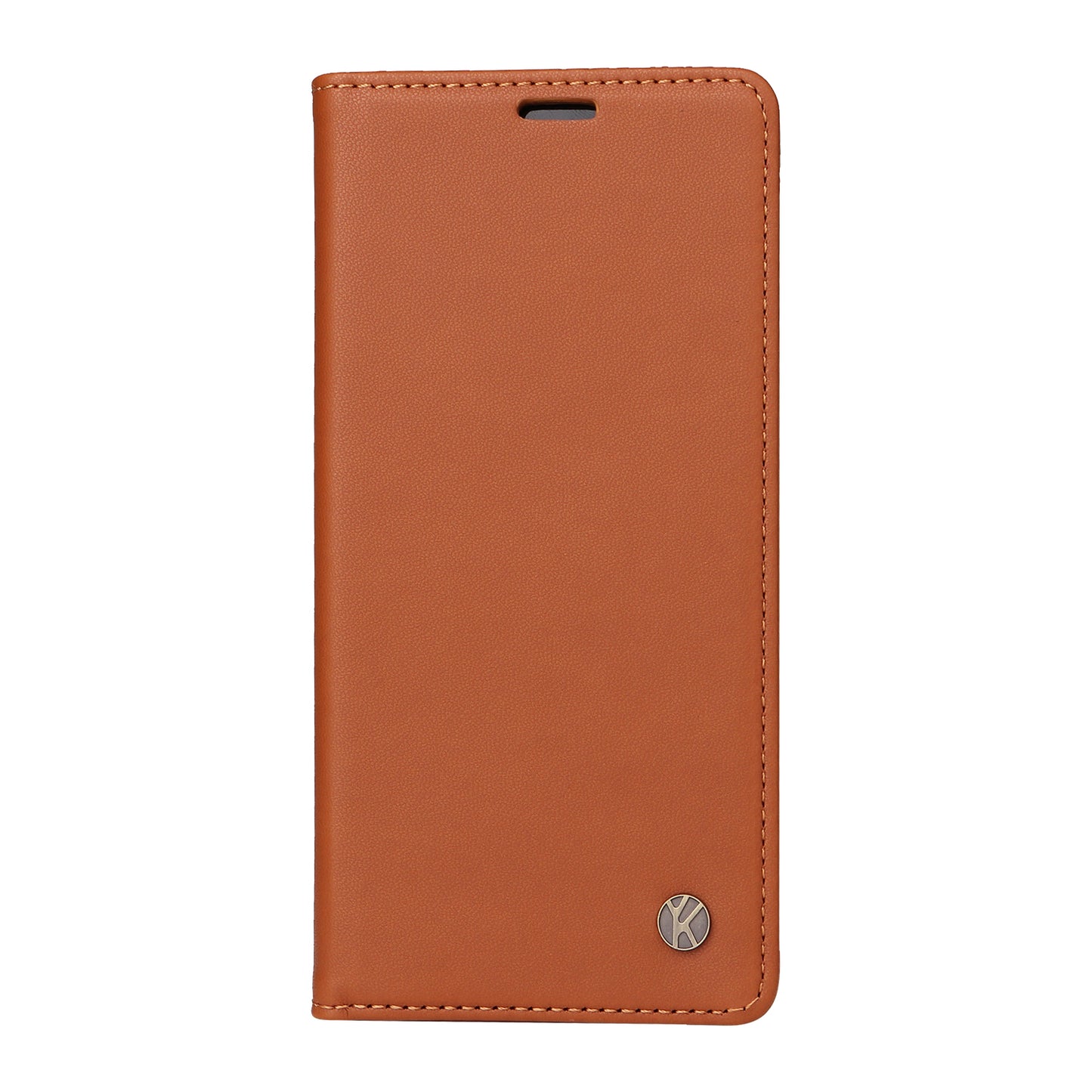 YIKATU YK-001 For Xiaomi Redmi Note 13 Pro 4G / Poco M6 Pro 4G Case Magnetic Absorption PU Leather Cover - Brown