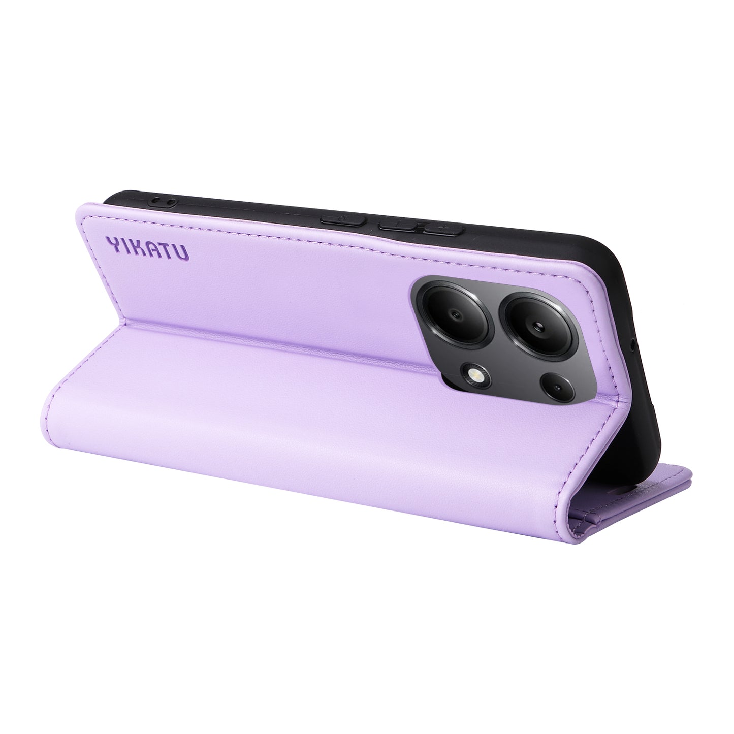 YIKATU YK-001 For Xiaomi Redmi Note 13 Pro 4G / Poco M6 Pro 4G Case Magnetic Absorption PU Leather Cover - Light Purple