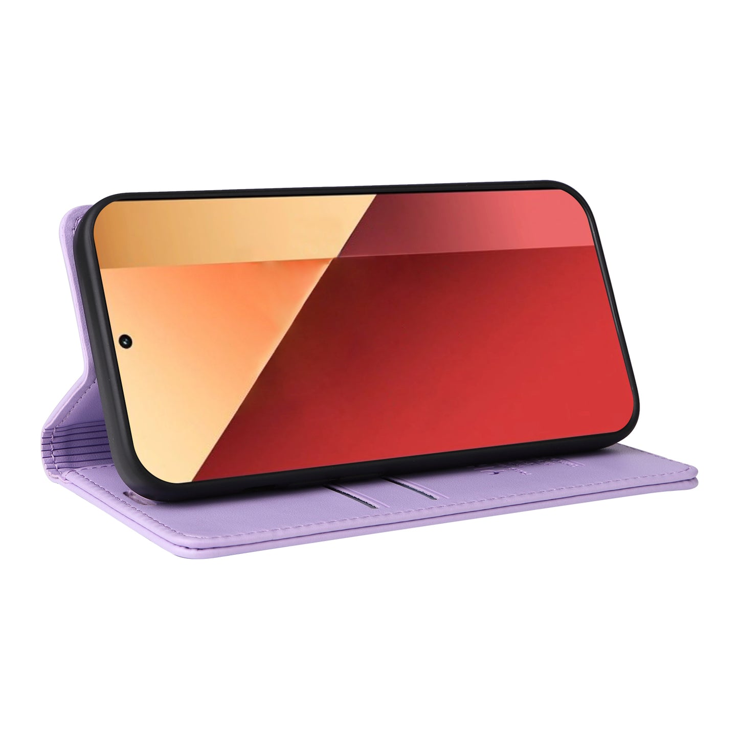 YIKATU YK-001 For Xiaomi Redmi Note 13 Pro 4G / Poco M6 Pro 4G Case Magnetic Absorption PU Leather Cover - Light Purple