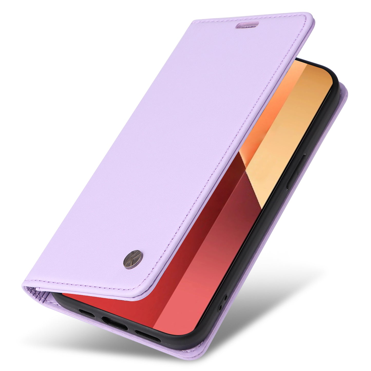 YIKATU YK-001 For Xiaomi Redmi Note 13 Pro 4G / Poco M6 Pro 4G Case Magnetic Absorption PU Leather Cover - Light Purple