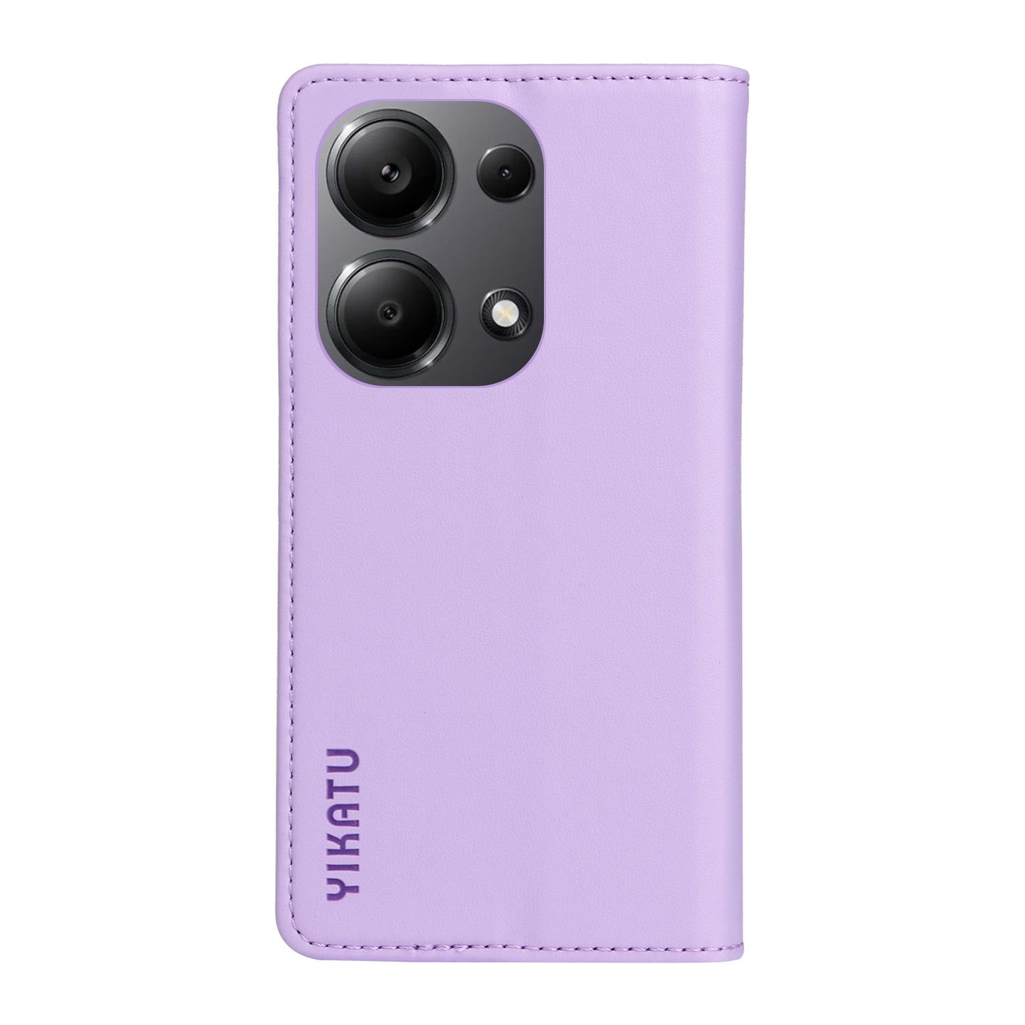 YIKATU YK-001 For Xiaomi Redmi Note 13 Pro 4G / Poco M6 Pro 4G Case Magnetic Absorption PU Leather Cover - Light Purple