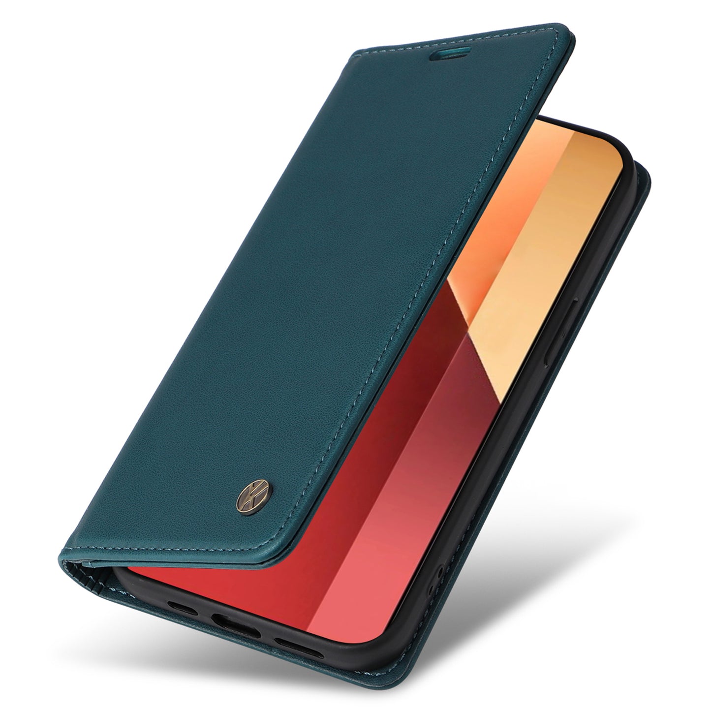 YIKATU YK-001 For Xiaomi Redmi Note 13 Pro 4G / Poco M6 Pro 4G Case Magnetic Absorption PU Leather Cover - Green