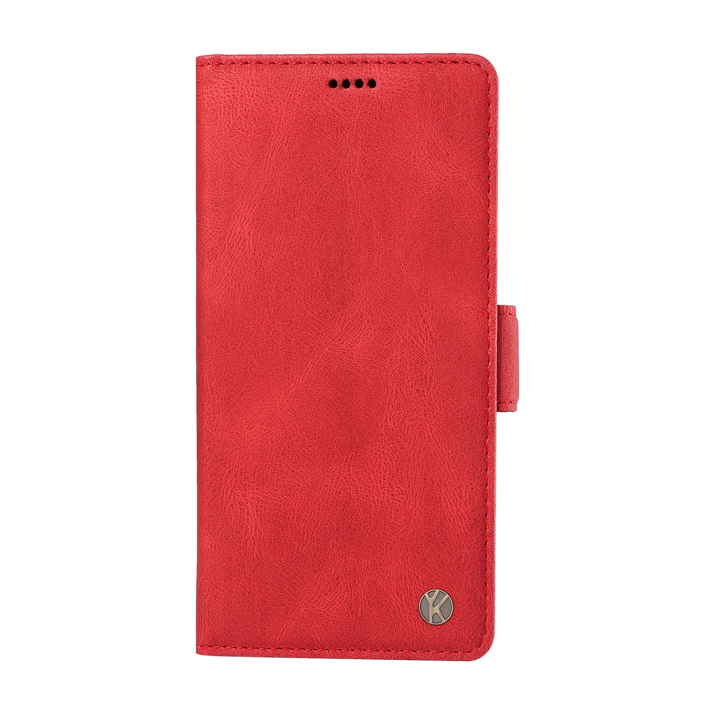 YIKATU YK-005 For Xiaomi Redmi Note 13 Pro 4G / Poco M6 Pro 4G Case Wallet Flip Phone Cover - Red