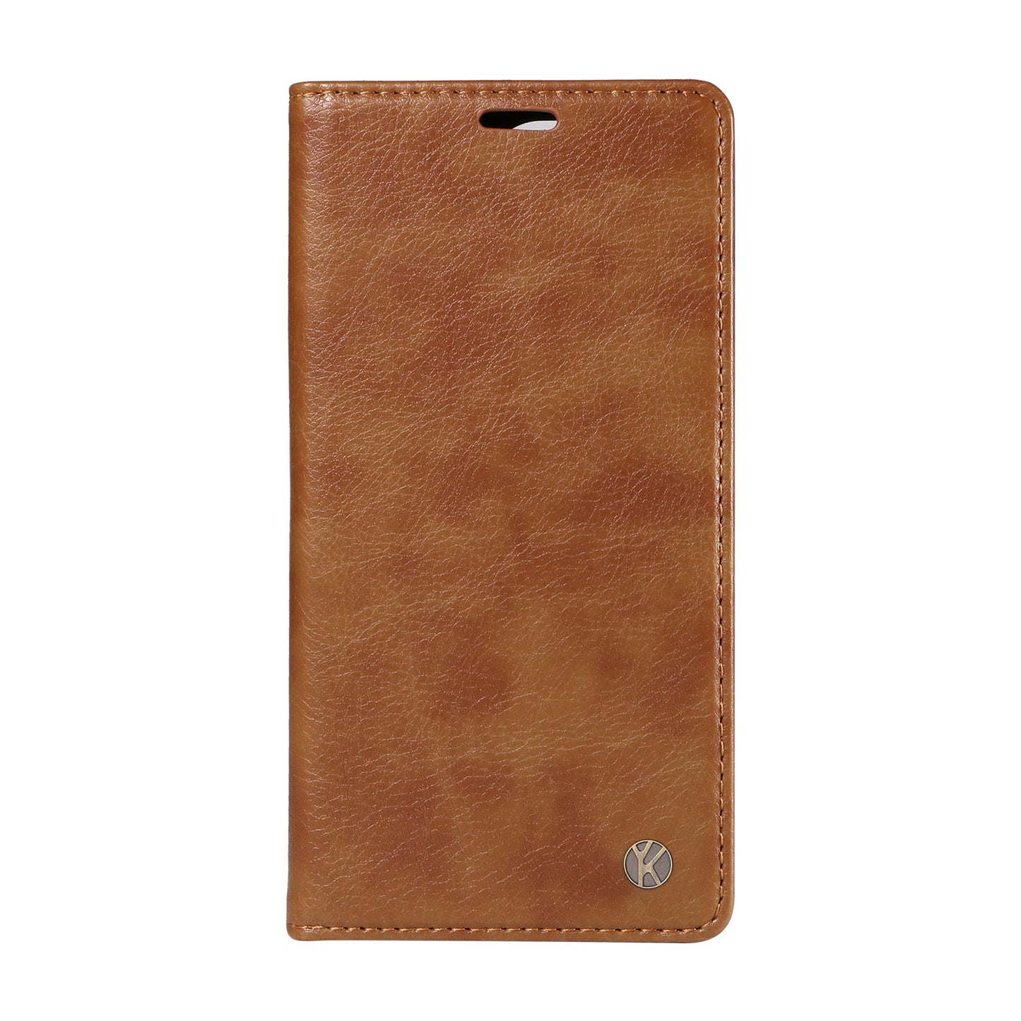 YIKATU YK-006 For Xiaomi Redmi Note 13 Pro 4G / Poco M6 Pro 4G Case Flip Wallet Phone Cover Litchi Texture - Brown