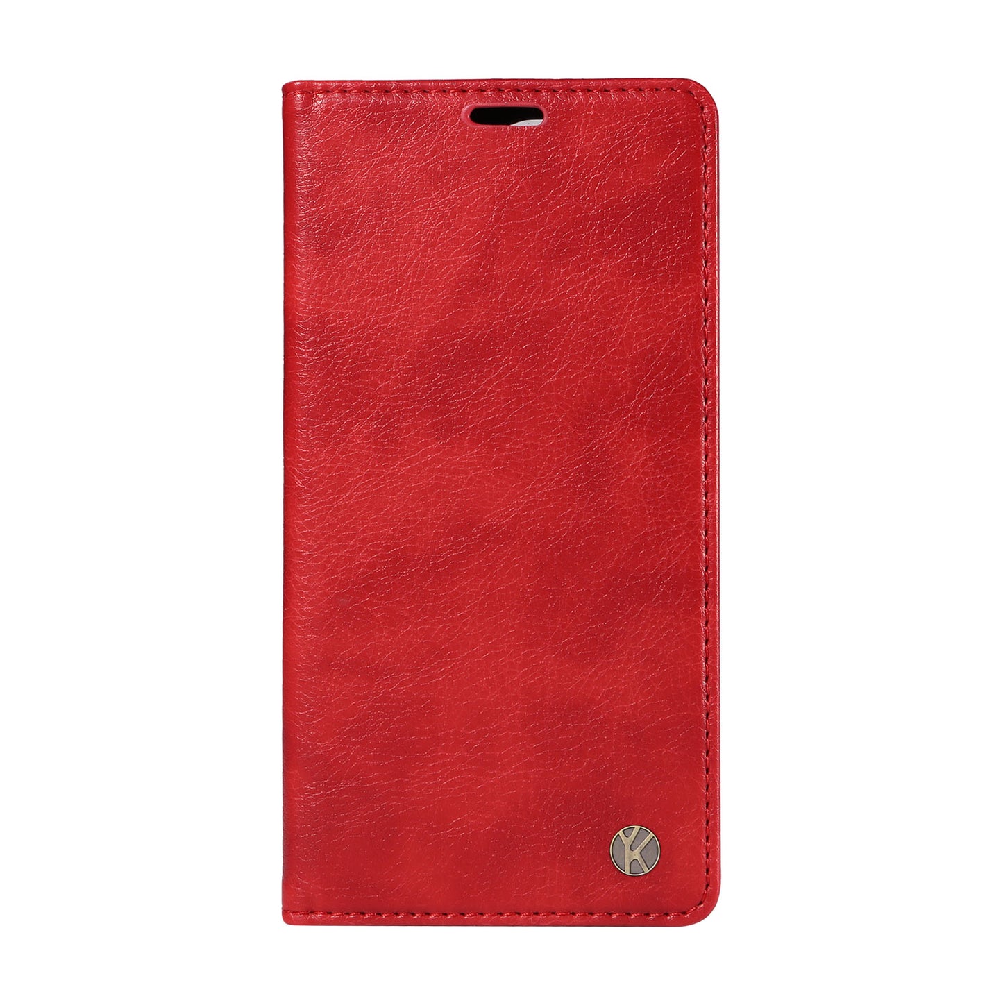 YIKATU YK-006 For Xiaomi Redmi Note 13 Pro 4G / Poco M6 Pro 4G Case Flip Wallet Phone Cover Litchi Texture - Red