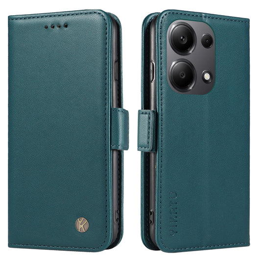YIKATU YK-003 For Xiaomi Redmi Note 13 Pro 4G / Poco M6 Pro 4G Phone Case Stand Magnetic Protect Cover - Green