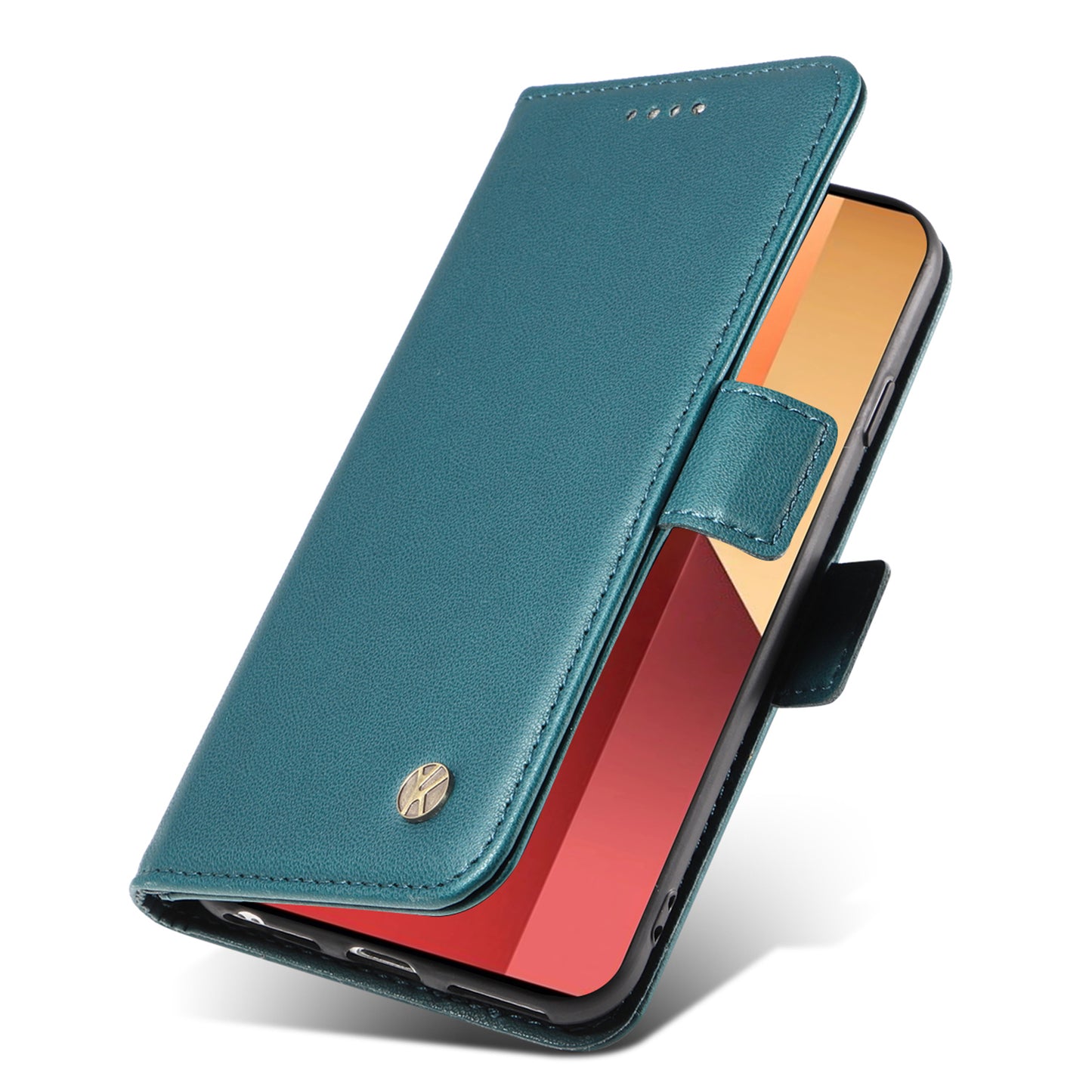 YIKATU YK-003 For Xiaomi Redmi Note 13 Pro 4G / Poco M6 Pro 4G Phone Case Stand Magnetic Protect Cover - Green