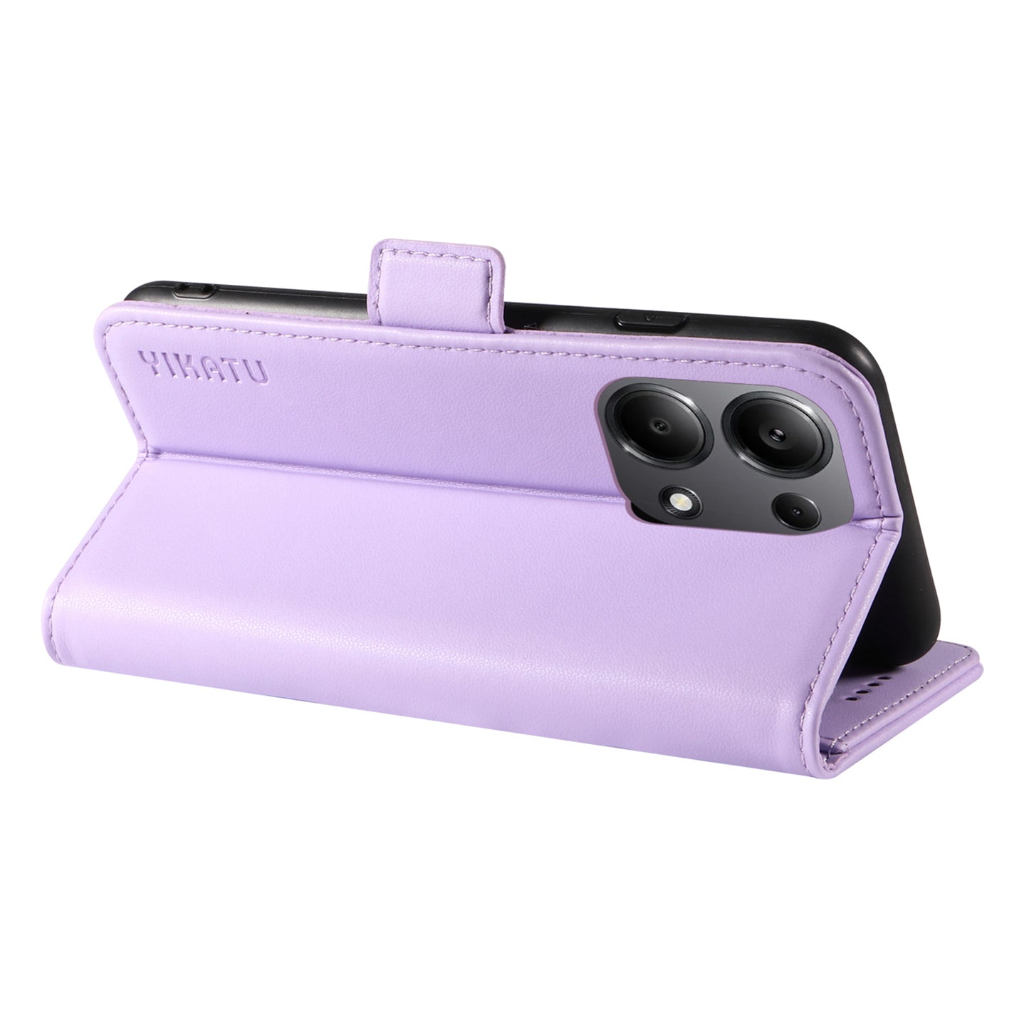 YIKATU YK-003 For Xiaomi Redmi Note 13 Pro 4G / Poco M6 Pro 4G Phone Case Stand Magnetic Protect Cover - Light Purple