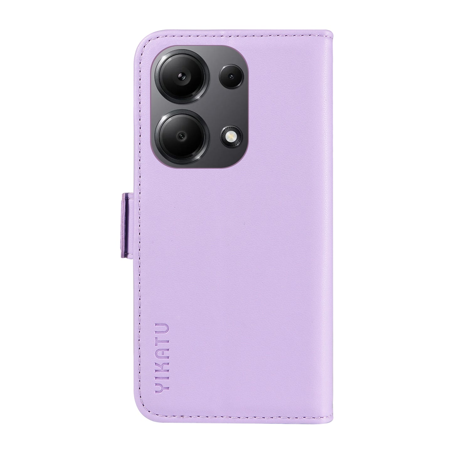 YIKATU YK-003 For Xiaomi Redmi Note 13 Pro 4G / Poco M6 Pro 4G Phone Case Stand Magnetic Protect Cover - Light Purple