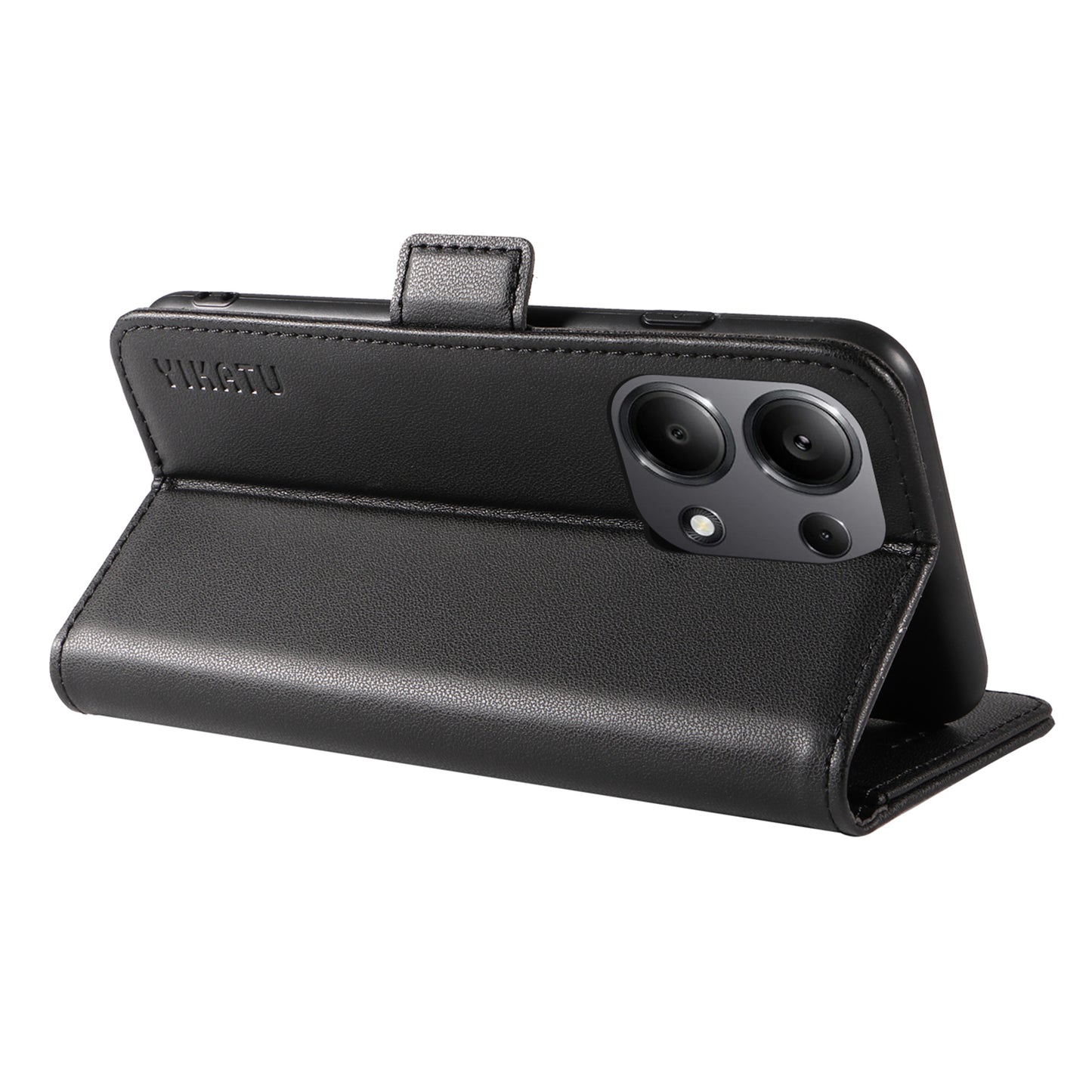 YIKATU YK-003 For Xiaomi Redmi Note 13 Pro 4G / Poco M6 Pro 4G Phone Case Stand Magnetic Protect Cover - Black
