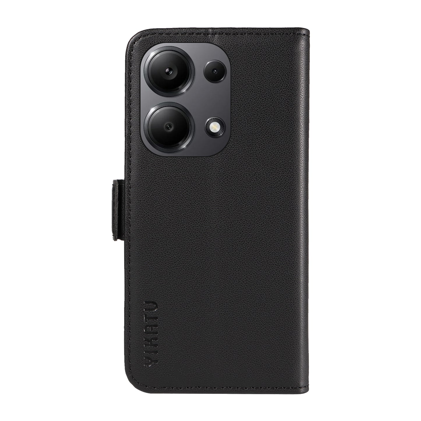 YIKATU YK-003 For Xiaomi Redmi Note 13 Pro 4G / Poco M6 Pro 4G Phone Case Stand Magnetic Protect Cover - Black
