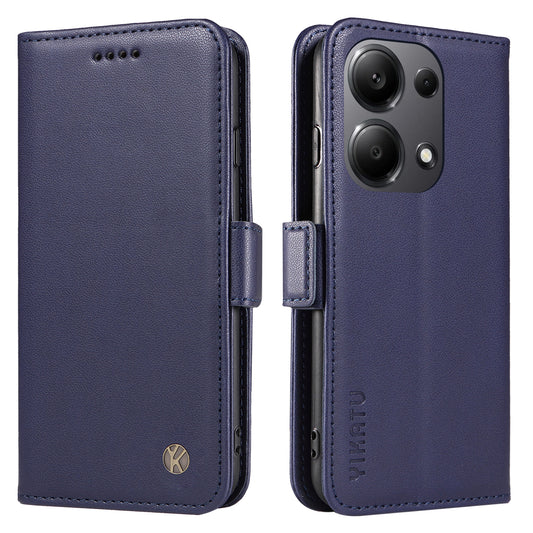 YIKATU YK-003 For Xiaomi Redmi Note 13 Pro 4G / Poco M6 Pro 4G Phone Case Stand Magnetic Protect Cover - Sapphire