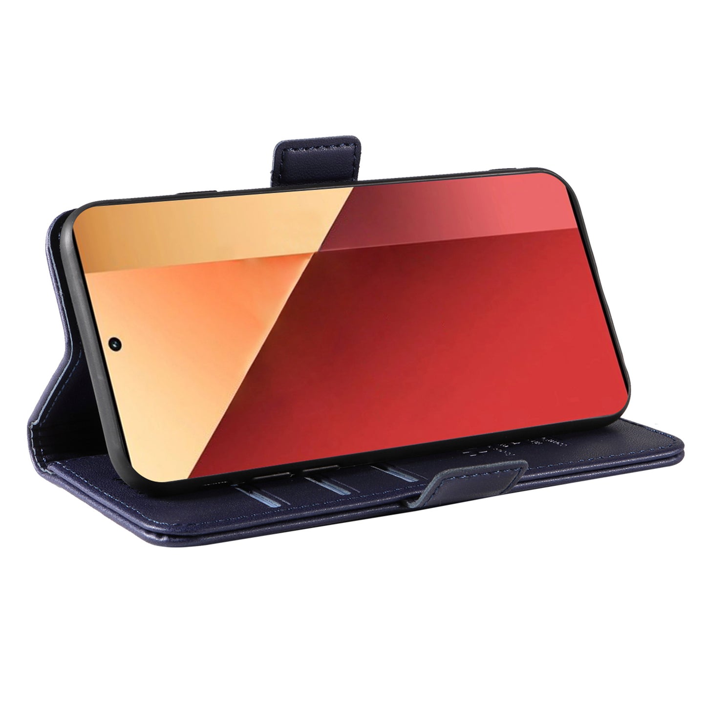 YIKATU YK-003 For Xiaomi Redmi Note 13 Pro 4G / Poco M6 Pro 4G Phone Case Stand Magnetic Protect Cover - Sapphire
