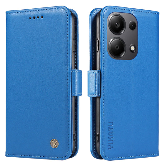 YIKATU YK-003 For Xiaomi Redmi Note 13 Pro 4G / Poco M6 Pro 4G Phone Case Stand Magnetic Protect Cover - Sky Blue
