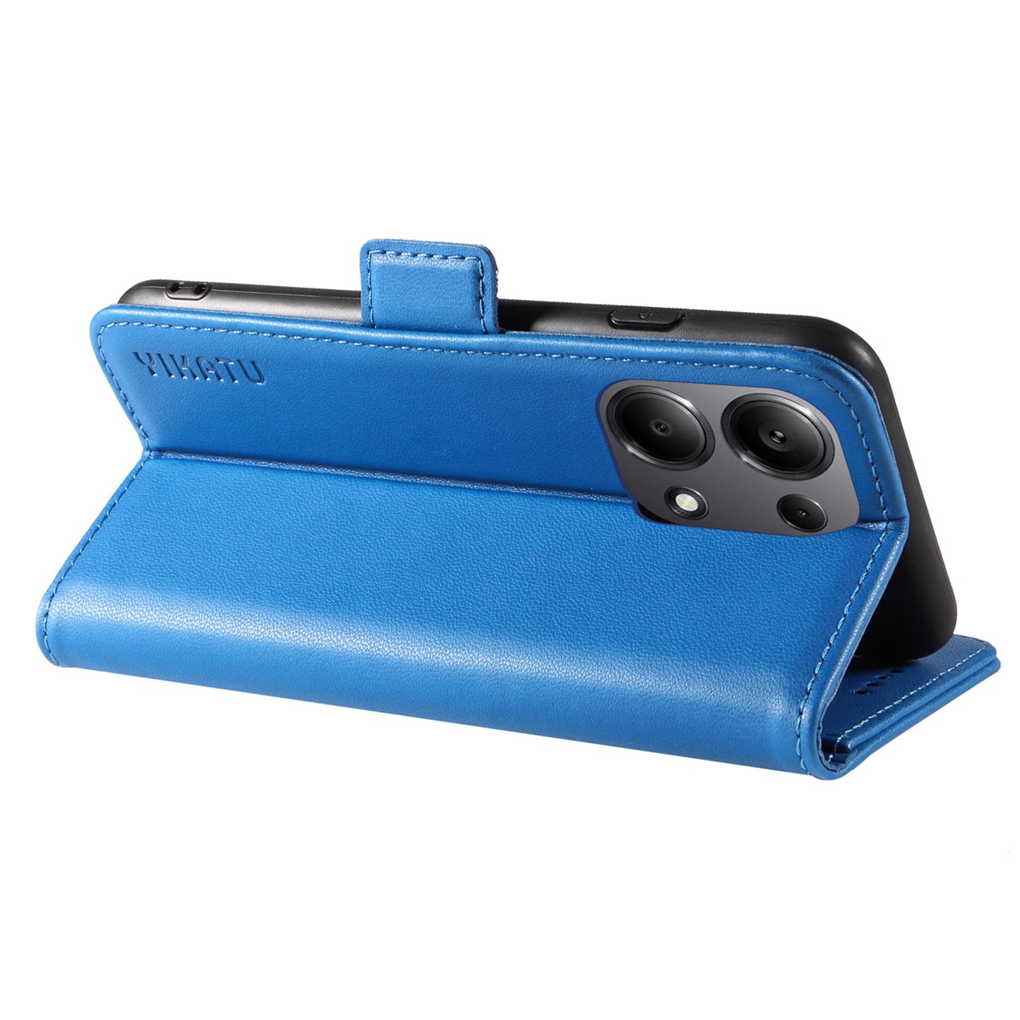 YIKATU YK-003 For Xiaomi Redmi Note 13 Pro 4G / Poco M6 Pro 4G Phone Case Stand Magnetic Protect Cover - Sky Blue