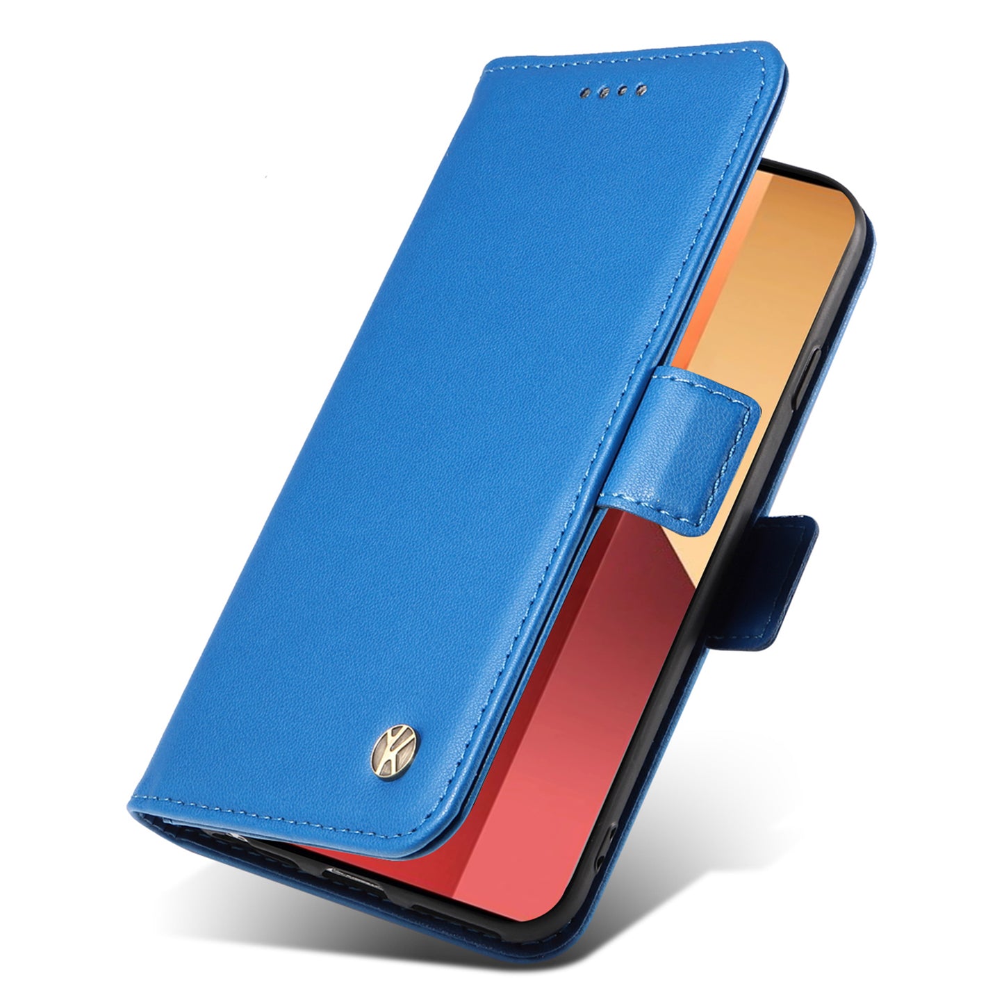 YIKATU YK-003 For Xiaomi Redmi Note 13 Pro 4G / Poco M6 Pro 4G Phone Case Stand Magnetic Protect Cover - Sky Blue