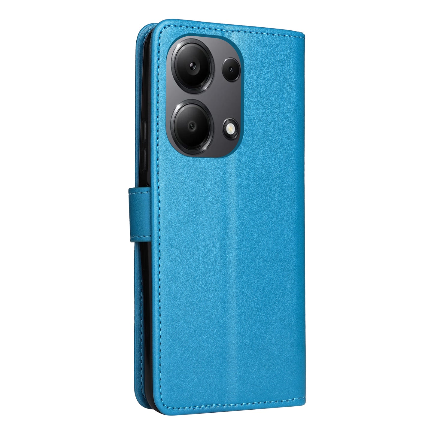 KT Imprinting Flower Series-4 For Xiaomi Redmi Note 13 Pro 4G / Poco M6 Pro 4G Phone Case with Cat Bee Pattern - Blue